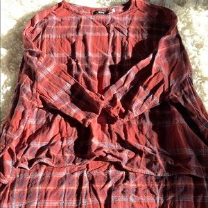 Over sized flannel shirt